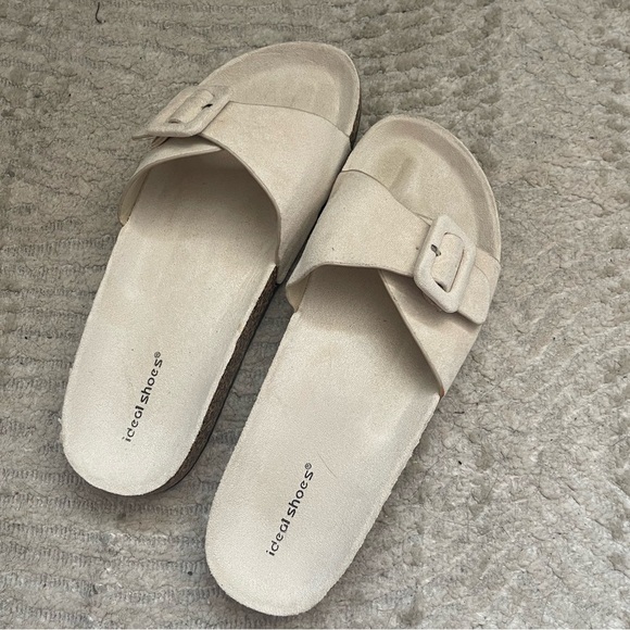 Suede & Cork Sandals - Picture 4 of 4